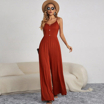 Kylie™ | Backless Casual Pocket Jumpsuit