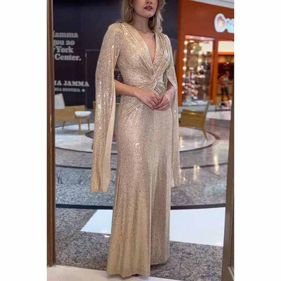 Amal - Elegant Stylish Satin Dress