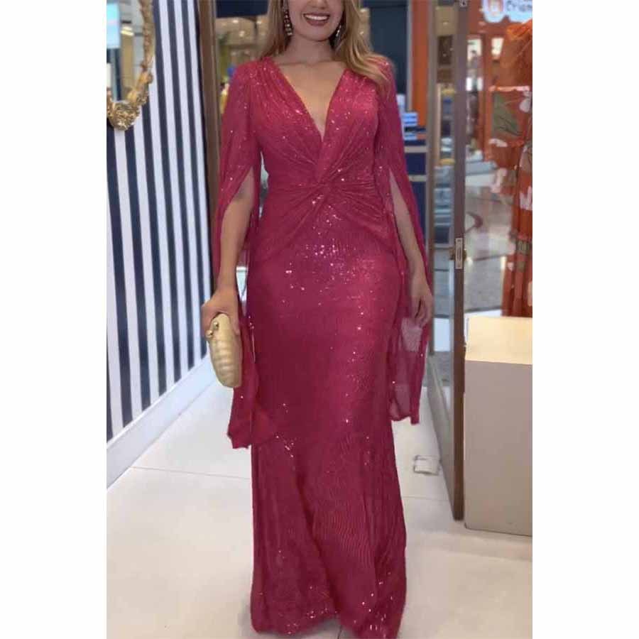 Amal - Elegant Stylish Satin Dress