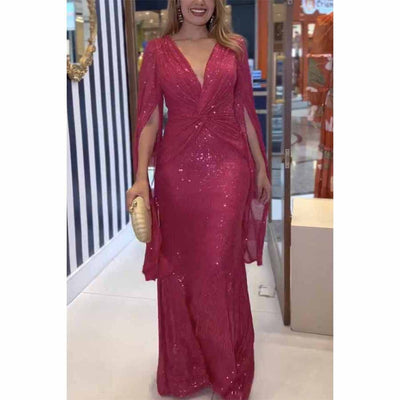 Amal - Elegant Stylish Satin Dress