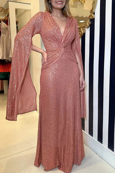 Amal - Elegant Stylish Satin Dress