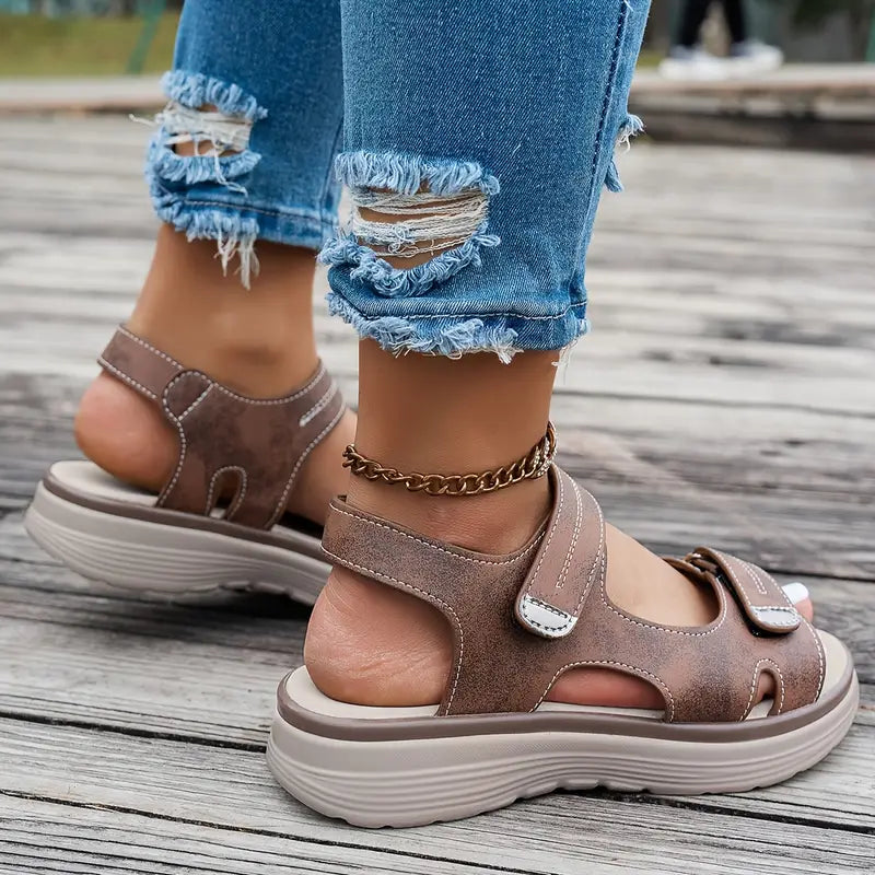 Alia™ | Comfortable Wedge Sandals with Ankle Strap