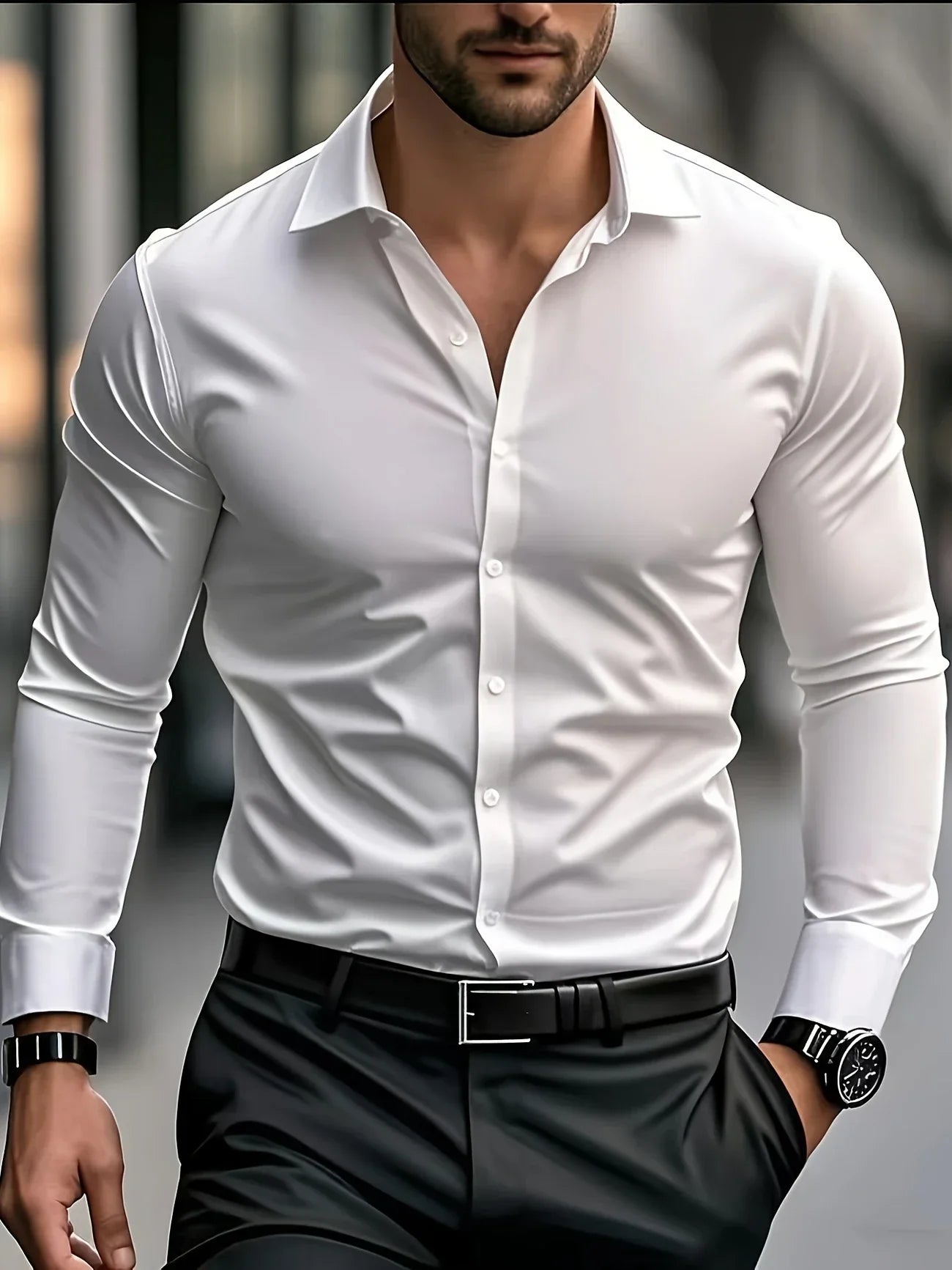 Byron™ | Elegant Butttoned Long-Sleeved Shirt
