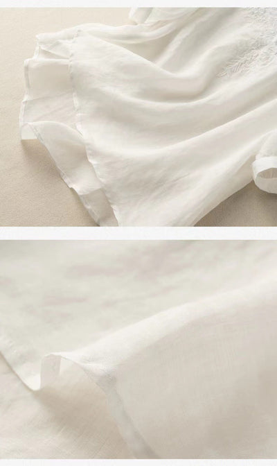 Ilona™ | Embroidered V-Neck Top