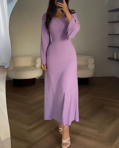 Eta™ | Elegant Knitted Maxi Dress