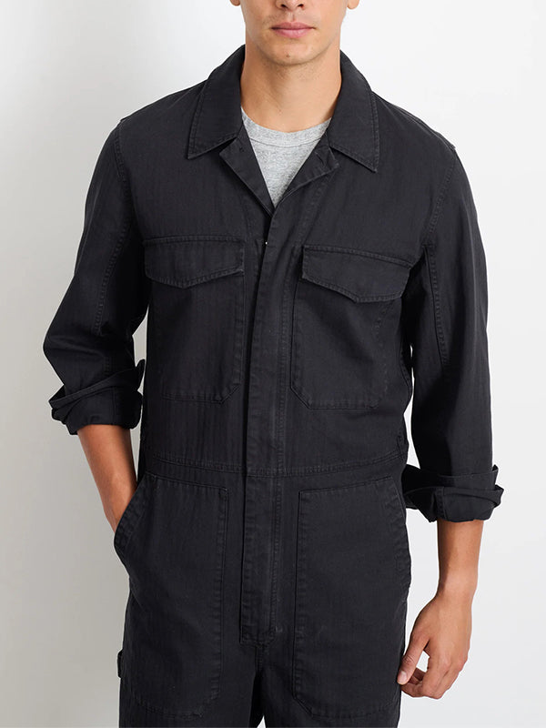 Slim-Fit Overall for Men with Zip