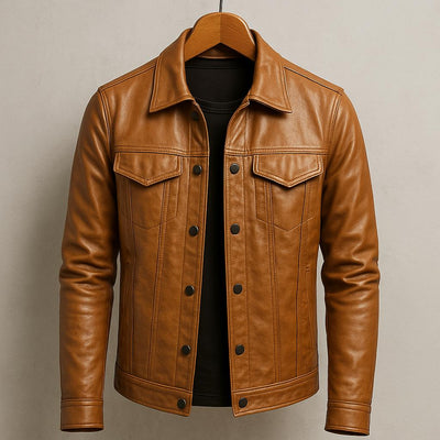 Stalen™ | Stylish Leather Spring Jacket