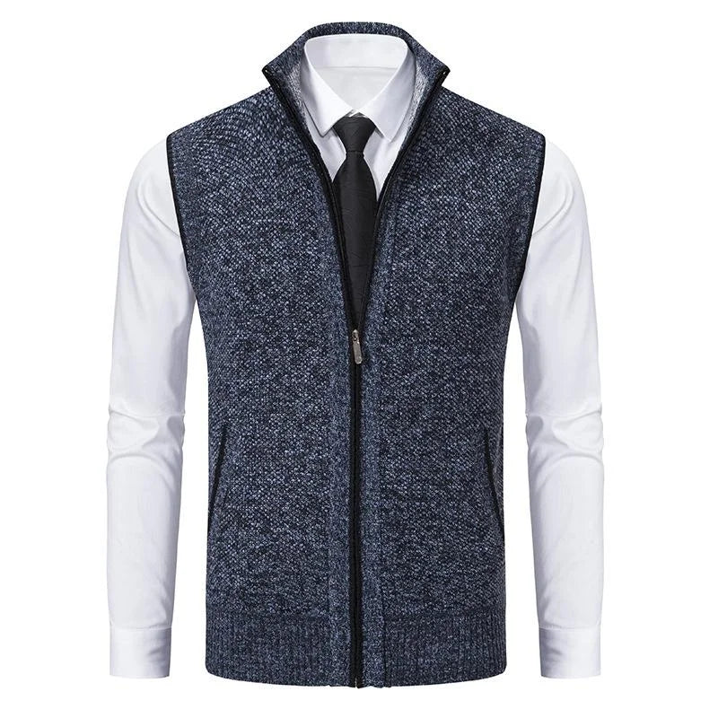 Bremer | Knitted Sleeveless Fleece Vest