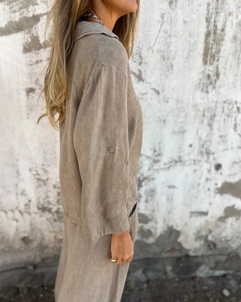 Atlas™ | Stylish Linen Two-Piece Set