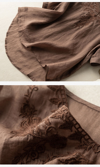 Ilona™ | Embroidered V-Neck Top