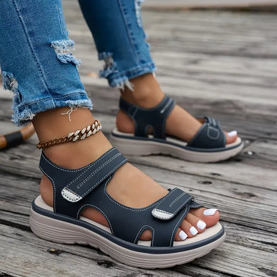 Alia™ | Comfortable Wedge Sandals with Ankle Strap