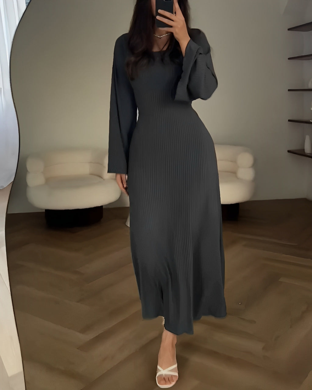 Eta™ | Elegant Knitted Maxi Dress