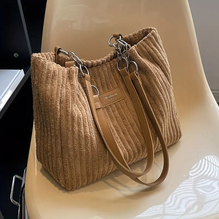 Amanda | Corduroy Shopper Bag