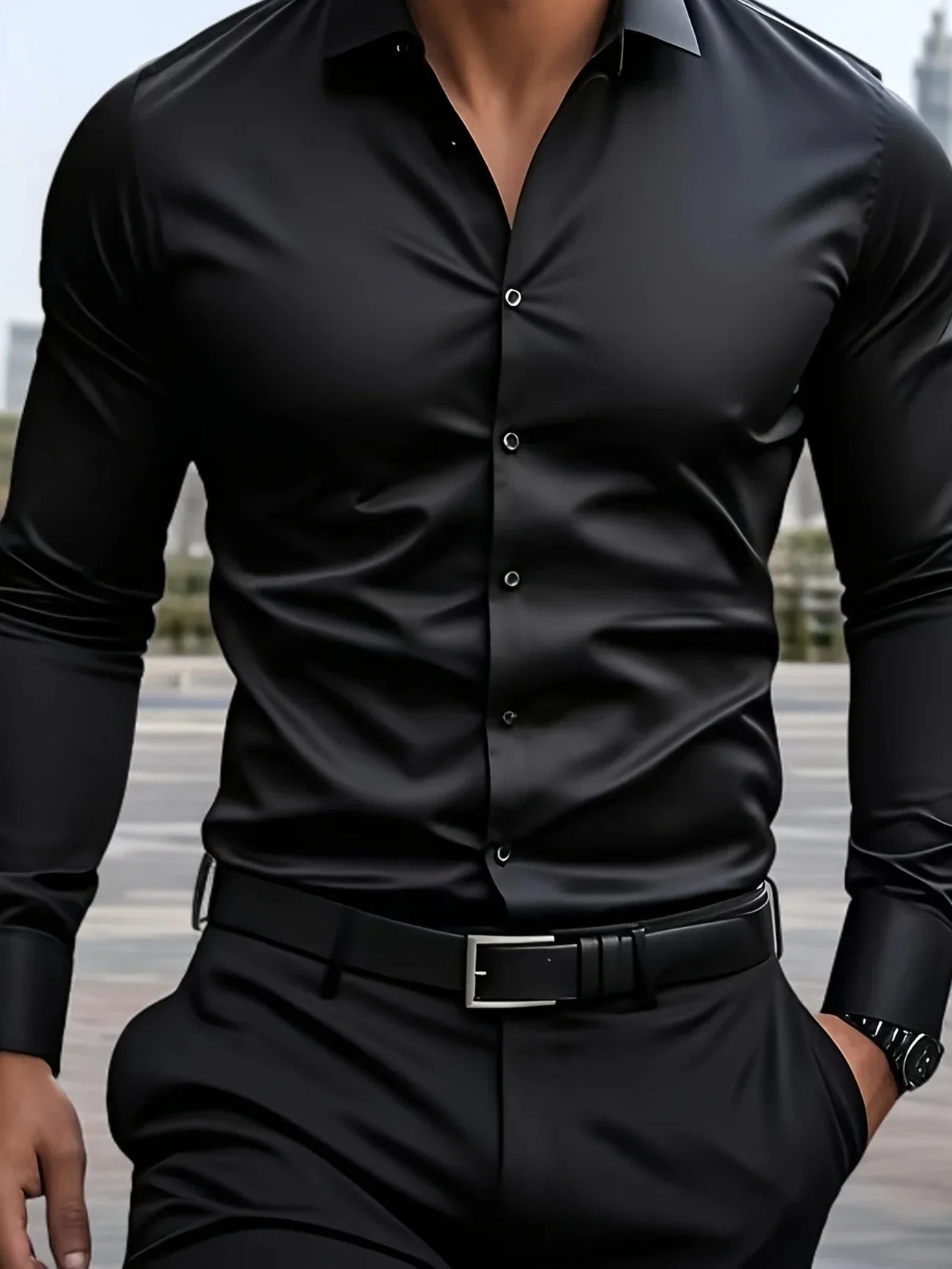 Byron™ | Elegant Butttoned Long-Sleeved Shirt
