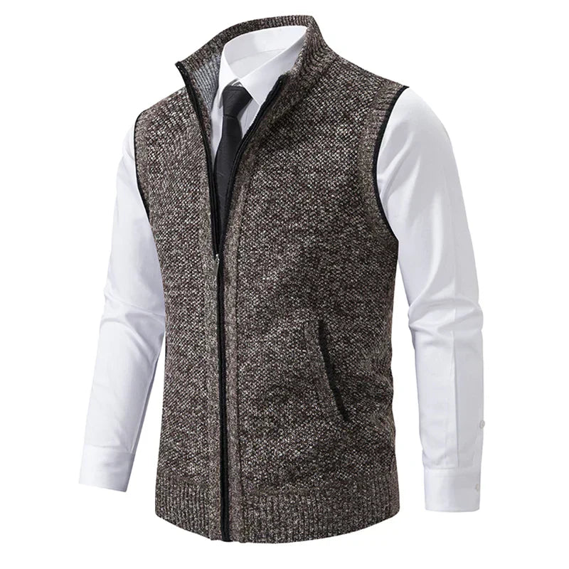 Bremer | Knitted Sleeveless Fleece Vest