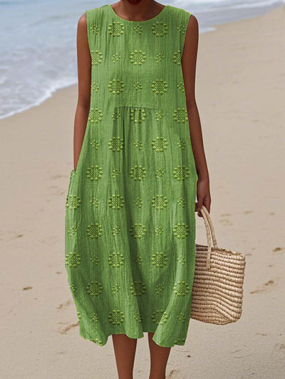 Vibeke™ | Elegant Sleeveless Dress with Functional Pockets