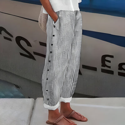 Sandrine™ | Striped Linen Pants