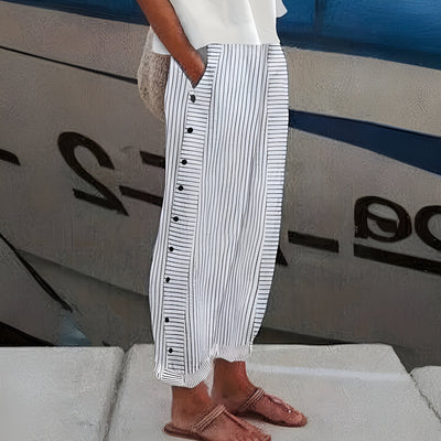 Sandrine™ | Striped Linen Pants