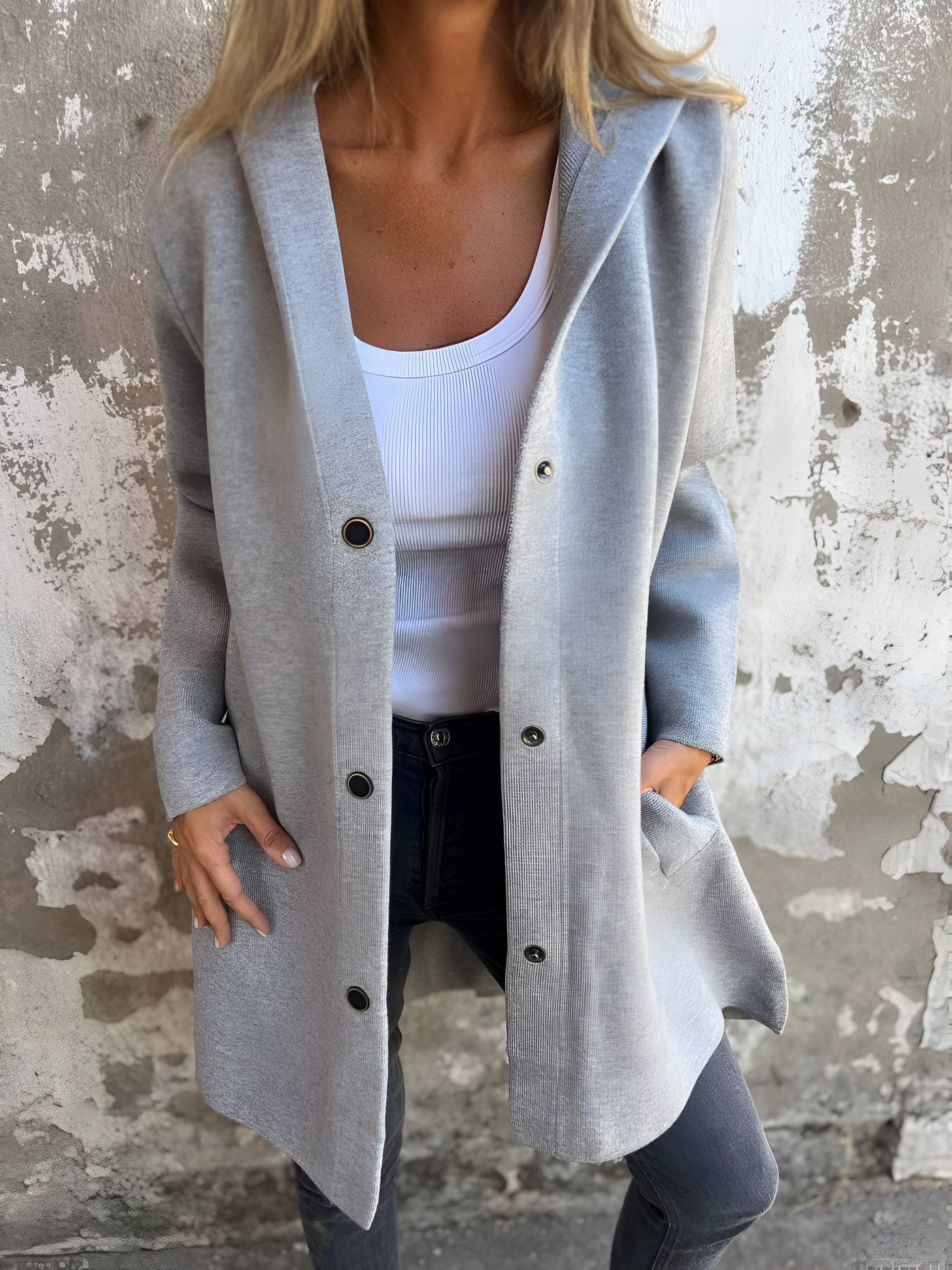 Charlotte | Casual hooded cardigan