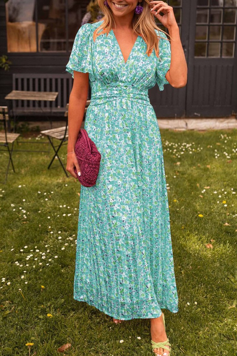 Pauline - Long Floral Print Dress