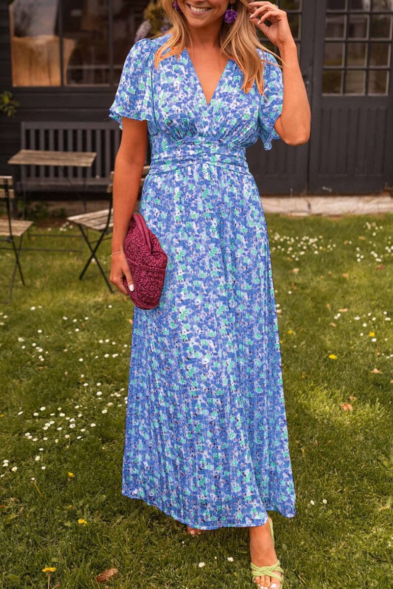 Pauline - Long Floral Print Dress