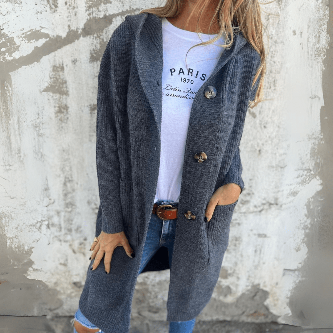 Lorène™ | Elegant Long Spring Cardigan