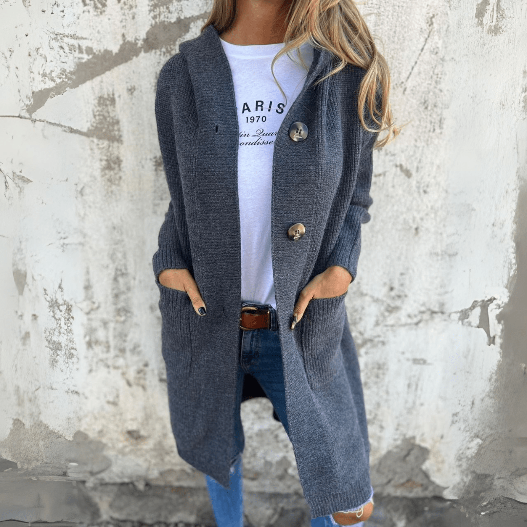 Lorène™ | Elegant Long Spring Cardigan