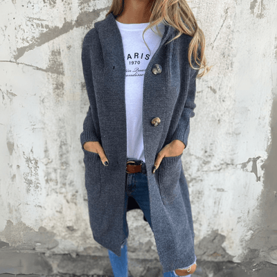 Lorène™ | Elegant Long Spring Cardigan