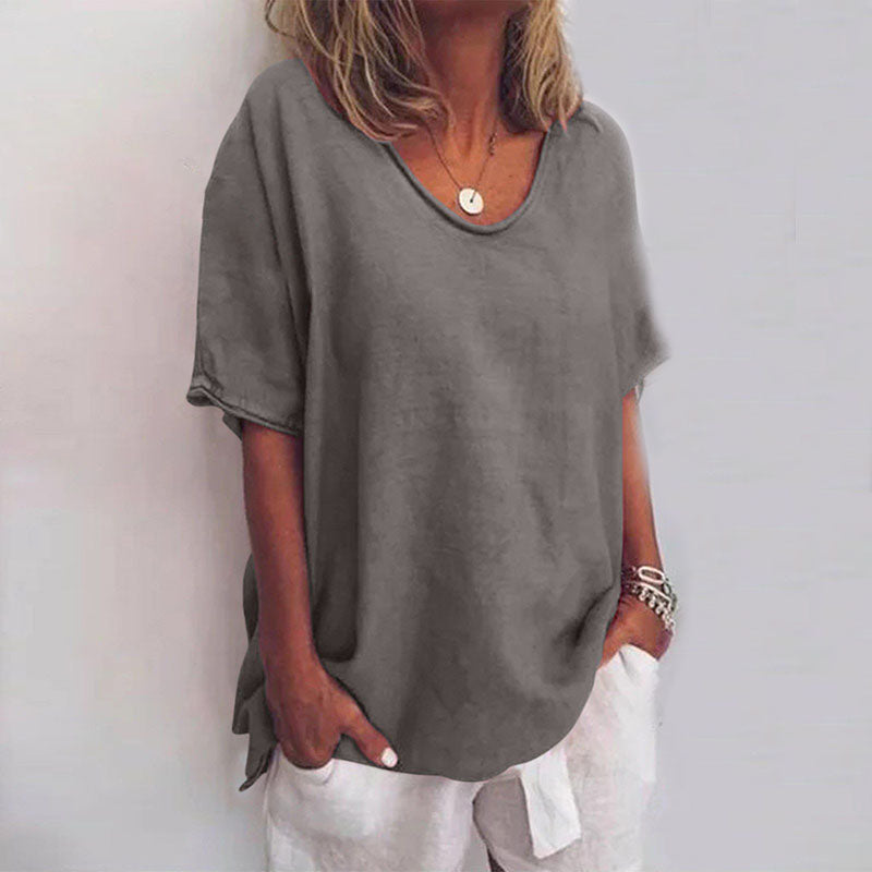 Anna™ | Comfortable Cotton Loose Blouse