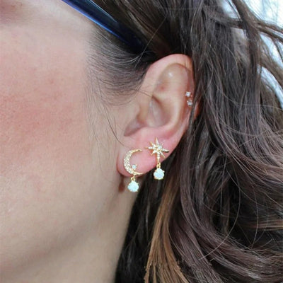 Star classic pearl earrings