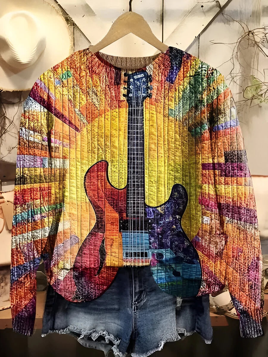 ÉLODIE™ | Colourful Guitar Sweater