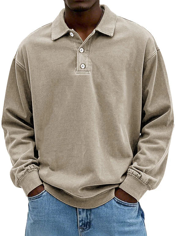 Maxime™ | Cotton Vintage Long Sleeve Shirt