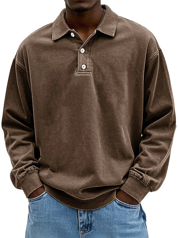 Maxime™ | Cotton Vintage Long Sleeve Shirt