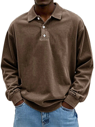 Maxime™ | Cotton Vintage Long Sleeve Shirt