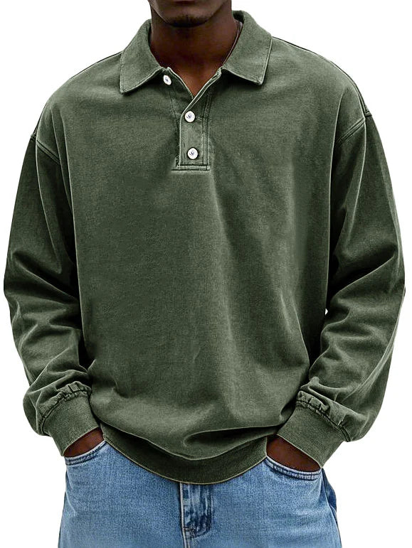 Maxime™ | Cotton Vintage Long Sleeve Shirt