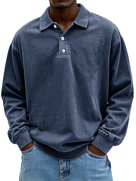 Maxime™ | Cotton Vintage Long Sleeve Shirt