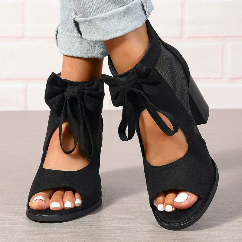 Rachele™ | Bow Charm Orthopedic Heels