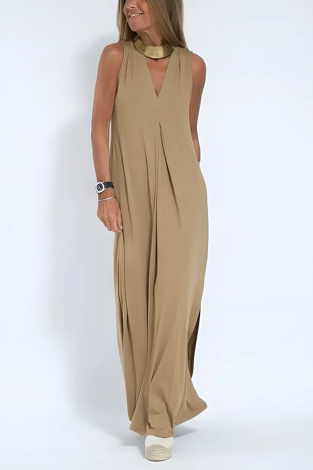 Ega™ | Elegant Long Dress + Matching Cardigan