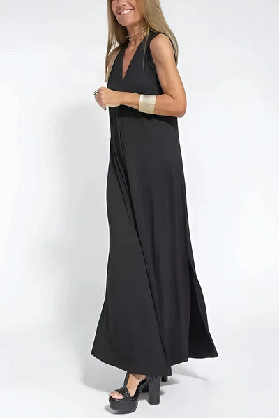 Ega™ | Elegant Long Dress + Matching Cardigan