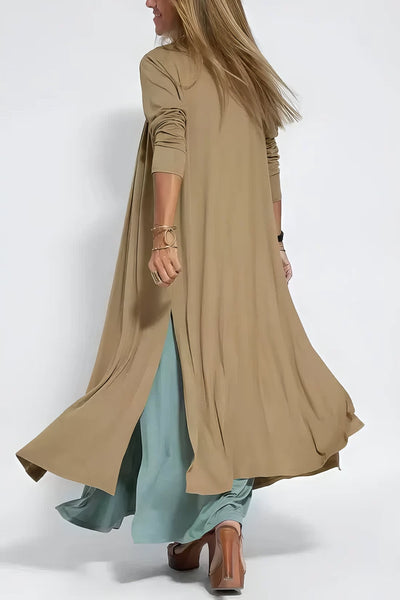 Ega™ | Elegant Long Dress + Matching Cardigan